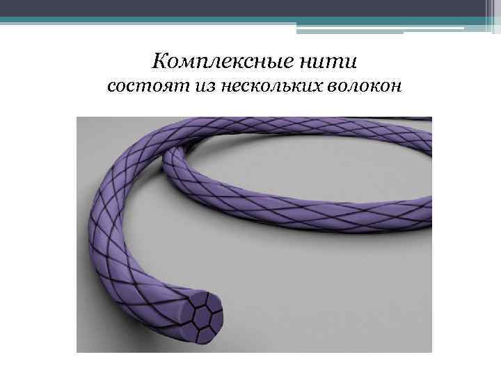 Комплексные нити состоят из нескольких волокон 