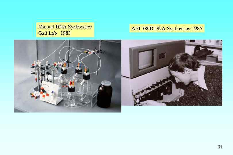 Manual DNA Synthesiser Gait Lab 1983 ABI 380 B DNA Synthesiser 1985 51 