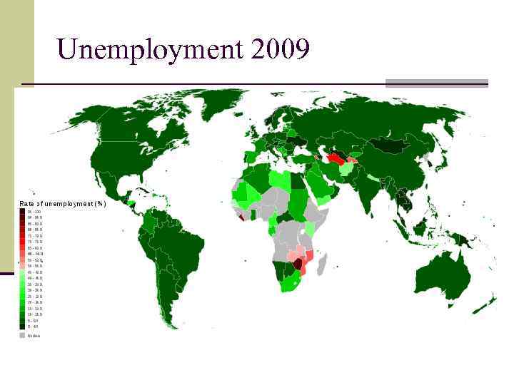 Unemployment 2009 