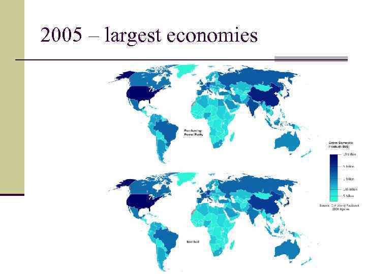 2005 – largest economies 