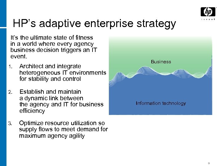HP’s adaptive enterprise strategy It’s the ultimate state of fitness in a world where
