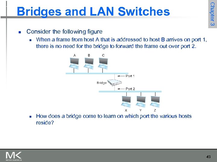 Chapter 3 Bridges and LAN Switches n Consider the following figure n n When