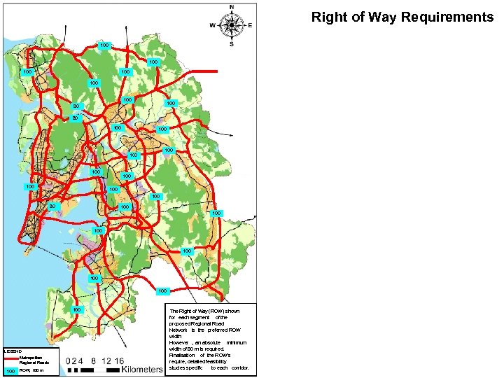 Right of Way Requirements 100 100 80 80 100 100 100 80 100 100