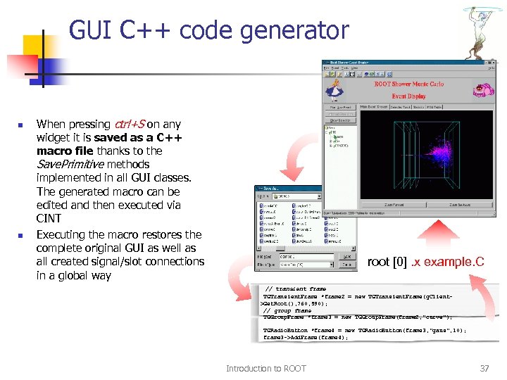 GUI C++ code generator n n When pressing ctrl+S on any widget it is