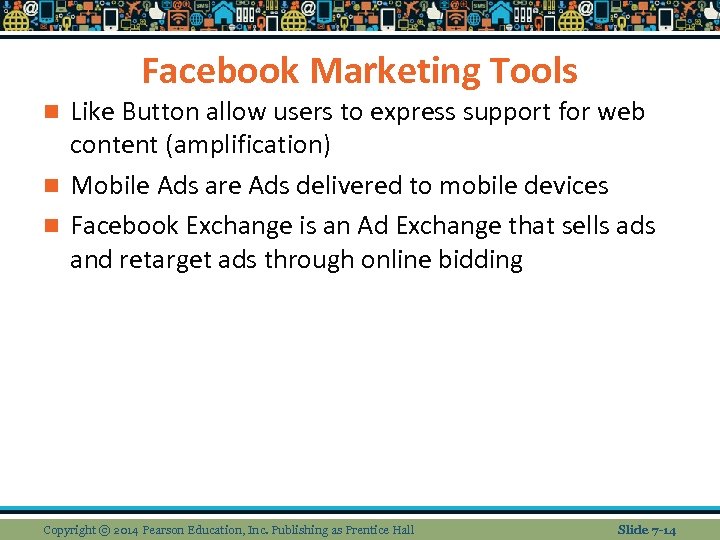 Facebook Marketing Tools Like Button allow users to express support for web content (amplification)