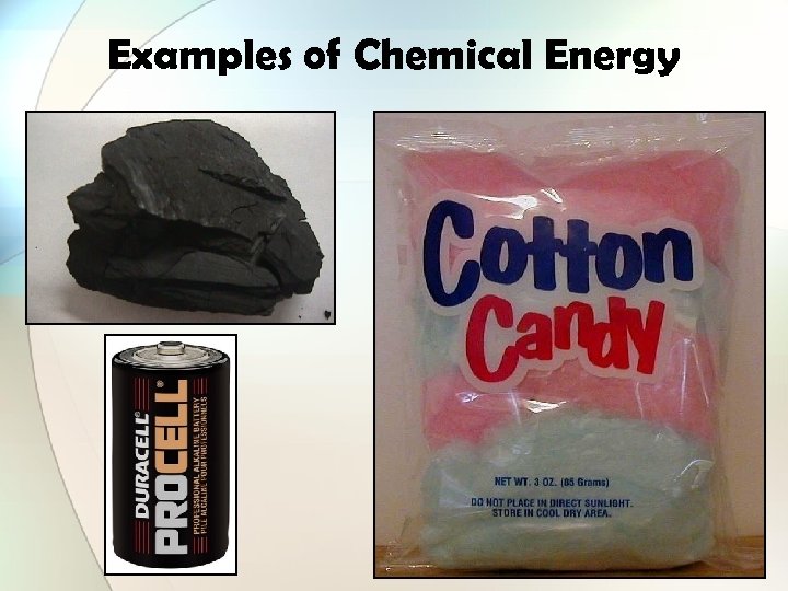 Examples of Chemical Energy 
