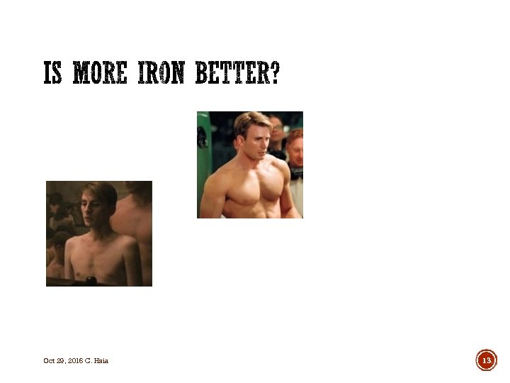 Oct 29, 2016 C. Hsia 13 