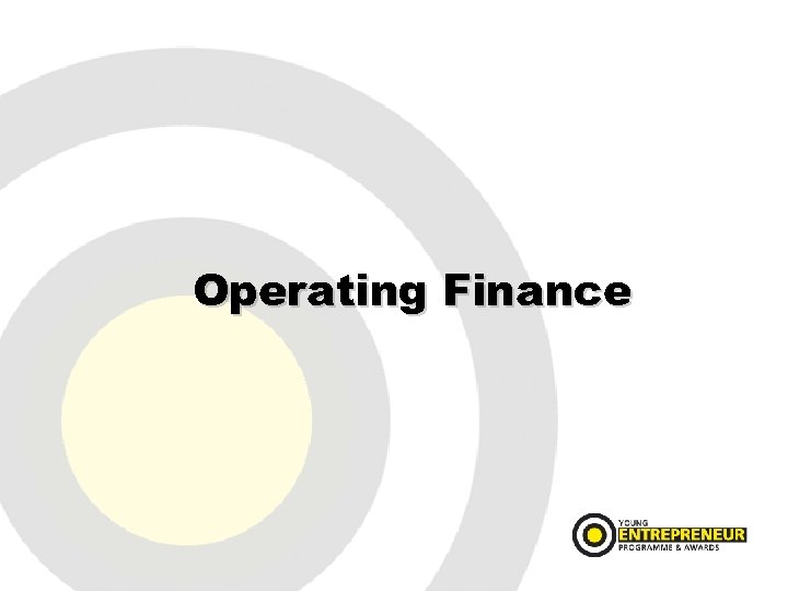 Operating Finance 