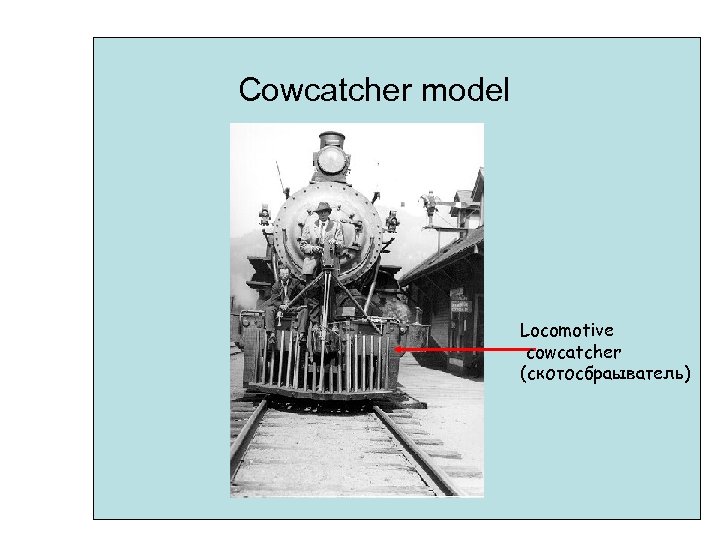 Cowcatcher model Locomotive cowcatcher (скотосбраыватель) 