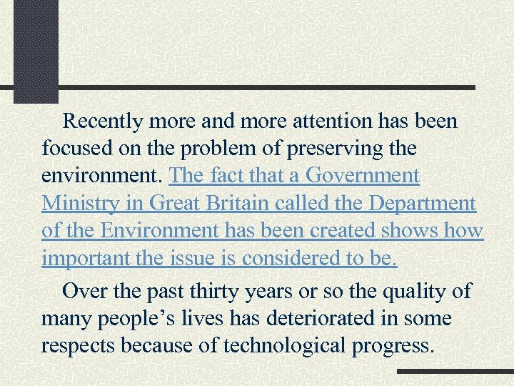 Recently more and more attention has been focused on the problem of preserving the