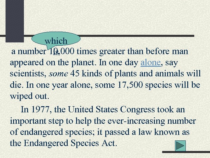 which a number 10, 000 times greater than before man is appeared on the