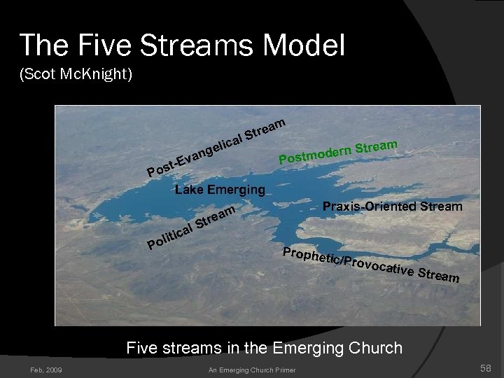 The Five Streams Model (Scot Mc. Knight) m a Stre l a ic gel