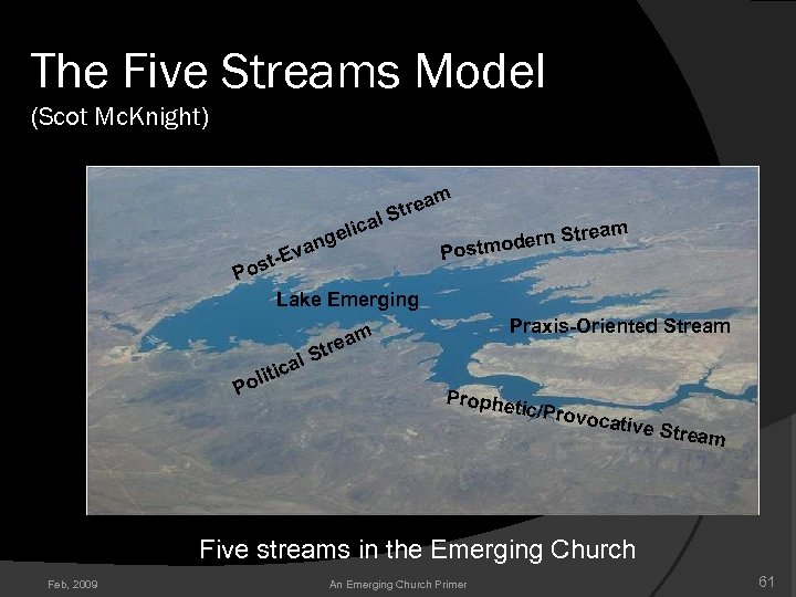 The Five Streams Model (Scot Mc. Knight) m a Stre l a ic gel