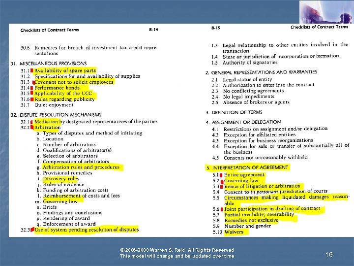 © 2006 -2008 Warren S. Reid All Rights Reserved This model will change and