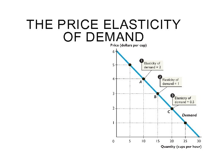 THE PRICE ELASTICITY OF DEMAND 