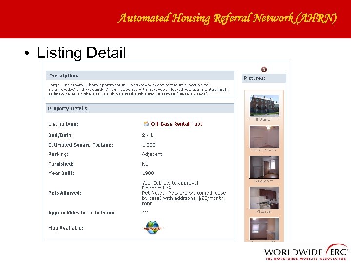 Automated Housing Referral Network (AHRN) • Listing Detail 