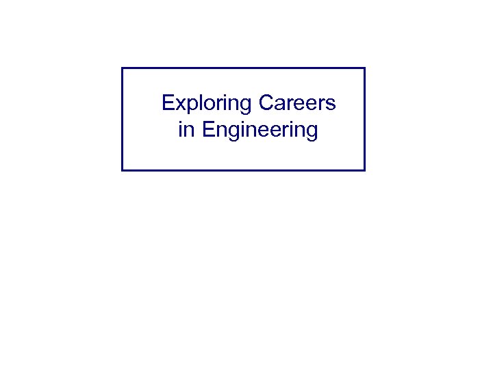 Exploring Careers in Engineering Steve Snelling Industrial Engineer Boeing – Everett Stephen. r. snelling@boeing.