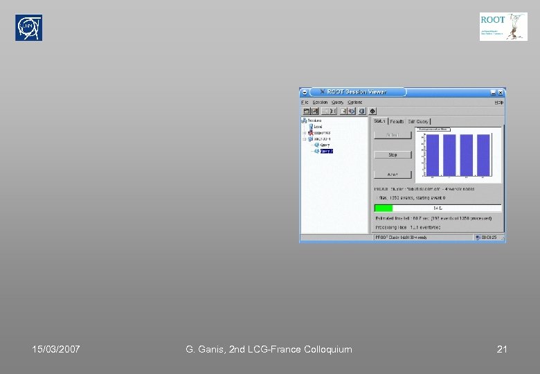 15/03/2007 G. Ganis, 2 nd LCG-France Colloquium 21 