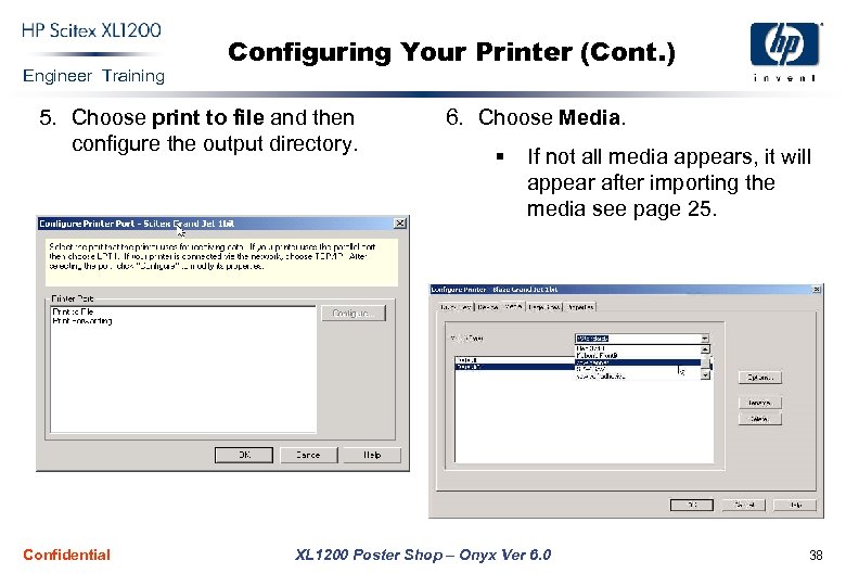 Engineer Training Configuring Your Printer (Cont. ) 5. Choose print to file and then
