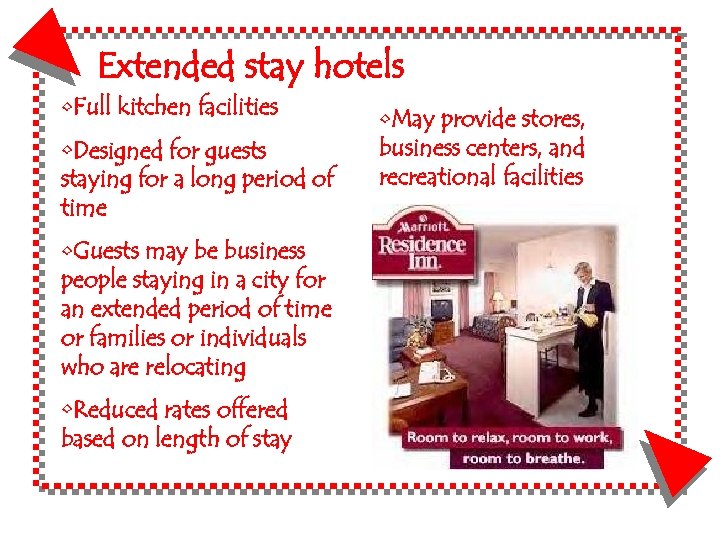 Extended stay hotels • Full kitchen facilities • Designed for guests staying for a