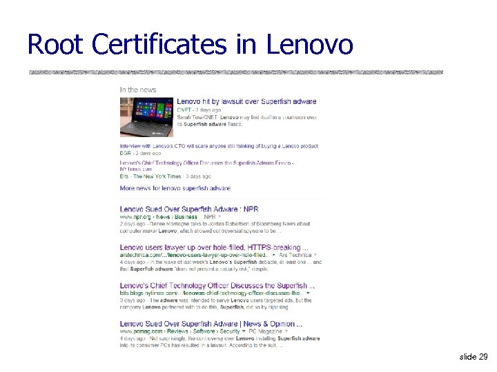 Root Certificates in Lenovo slide 29 