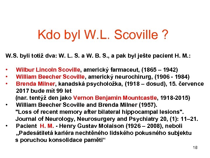 Kdo byl W. L. Scoville ? W. S. byli totiž dva: W. L. S.