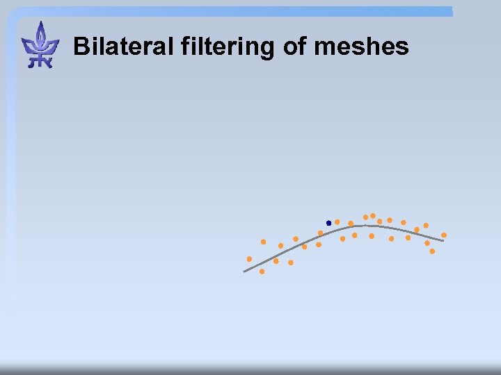 Bilateral filtering of meshes 