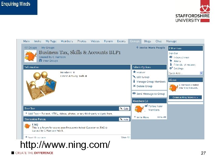 http: //www. ning. com/ 27 