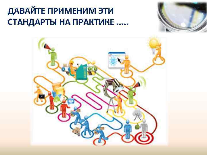 ДАВАЙТЕ ПРИМЕНИМ ЭТИ СТАНДАРТЫ НА ПРАКТИКЕ. . . 