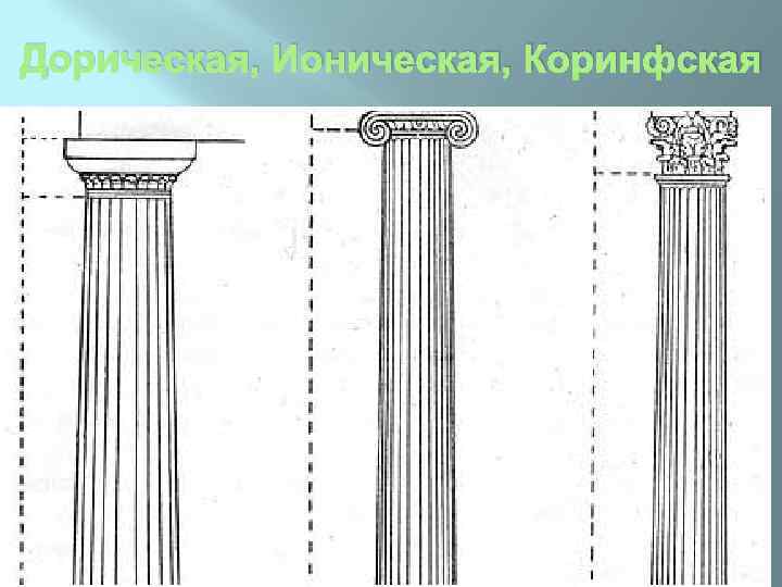 Дорический ордер древней греции рисунок