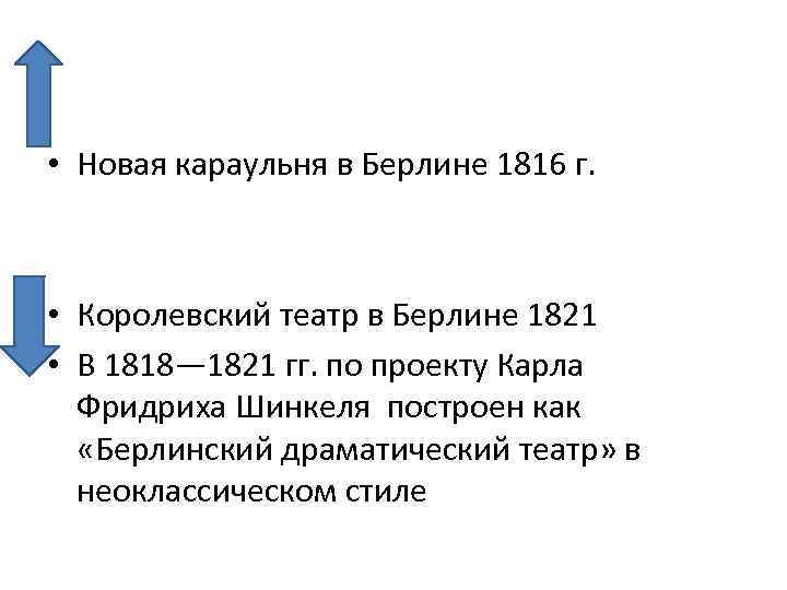  • Новая караульня в Берлине 1816 г. • Королевский театр в Берлине 1821