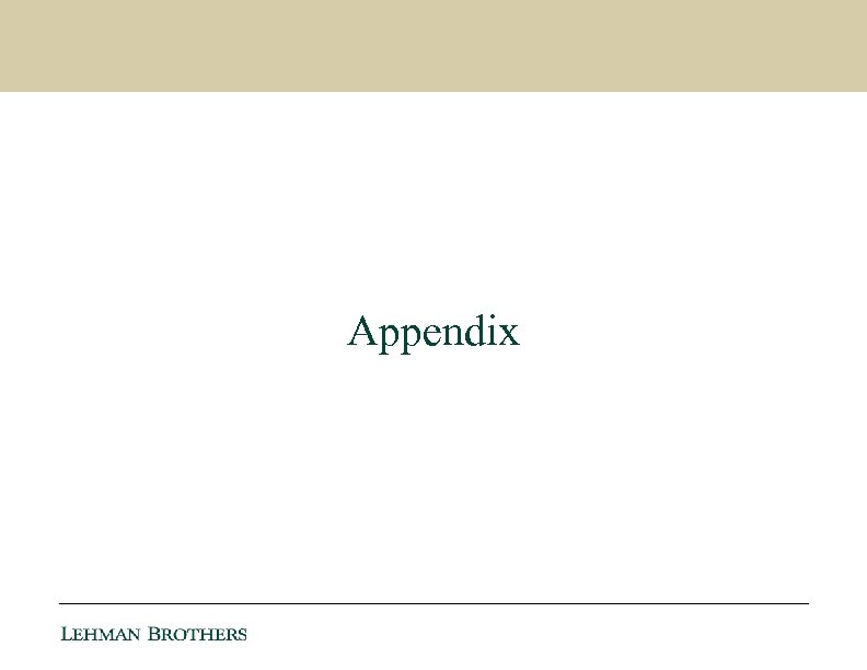 Appendix 