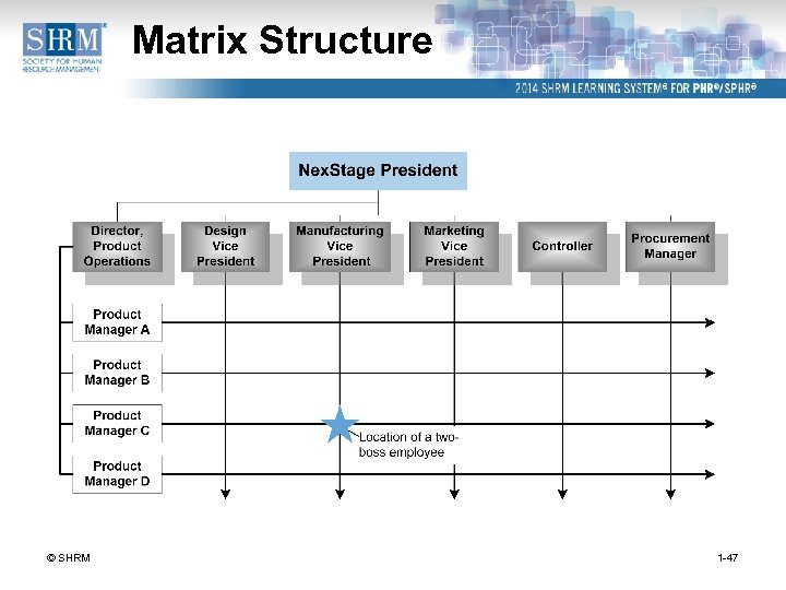 Matrix Structure © SHRM 1 -47 