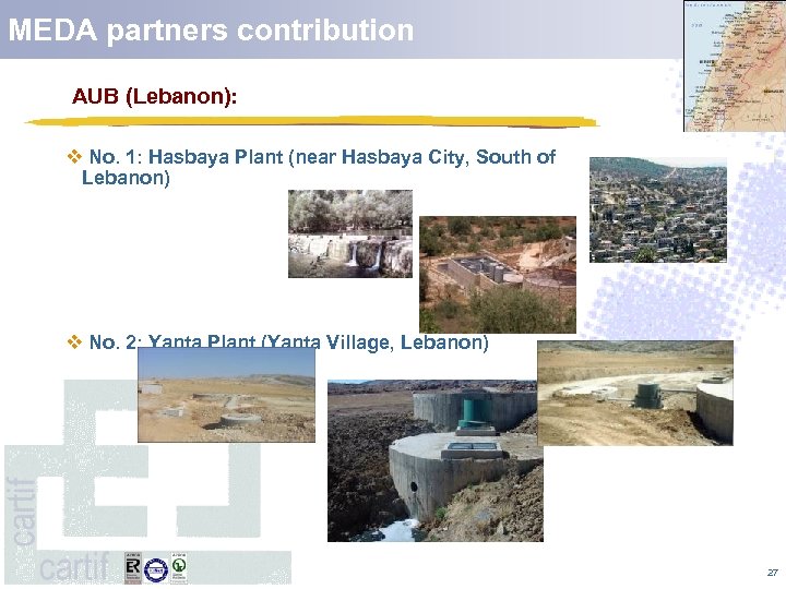 MEDA partners contribution carti AUB (Lebanon): v No. 1: Hasbaya Plant (near Hasbaya City,