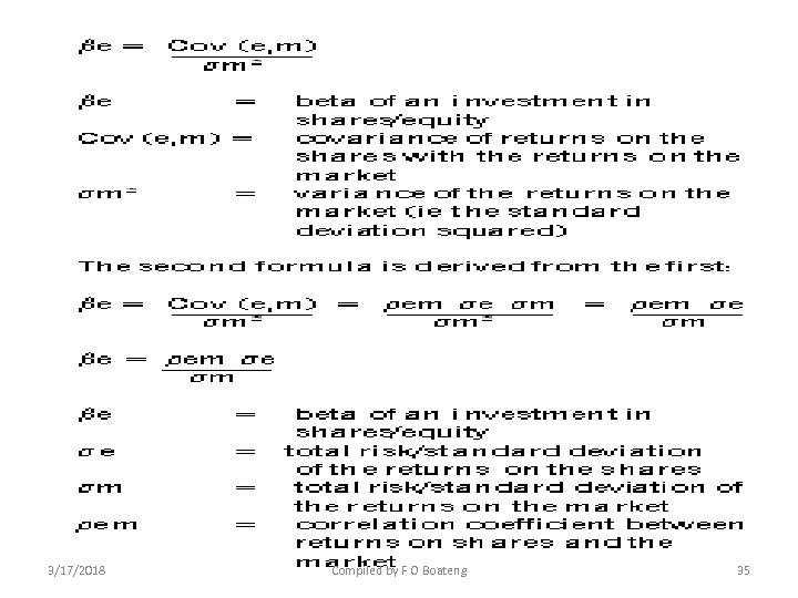 3/17/2018 Compiled by F O Boateng 35 