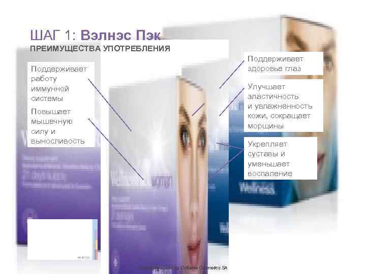 Поддерживает здоровье глаз Улучшает эластичность и увлажненность кожи, сокращает морщины Повышает мышечную силу и