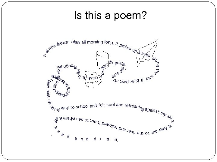 Is this a poem? 