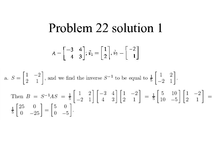 Problem 22 solution 1 