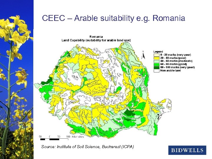 stewardship & prosperity CEEC – Arable suitability e. g. Romania Source: Institute of Soil