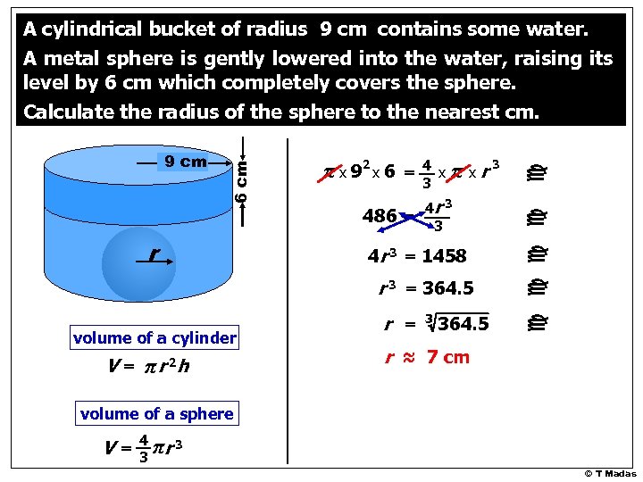 486 = r 4 x 3 π x r 3 4 r 3 =