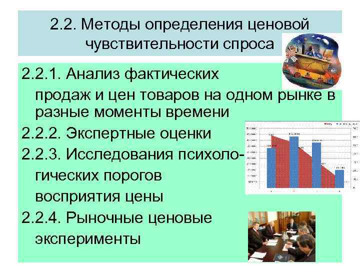 2. 2. Методы определения ценовой чувствительности спроса 2. 2. 1. Анализ фактических продаж и