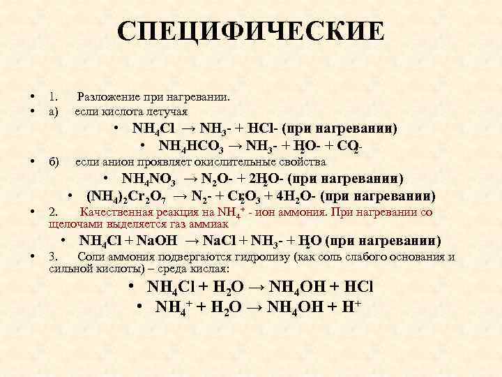 Схема разложения нитратов при нагревании схема