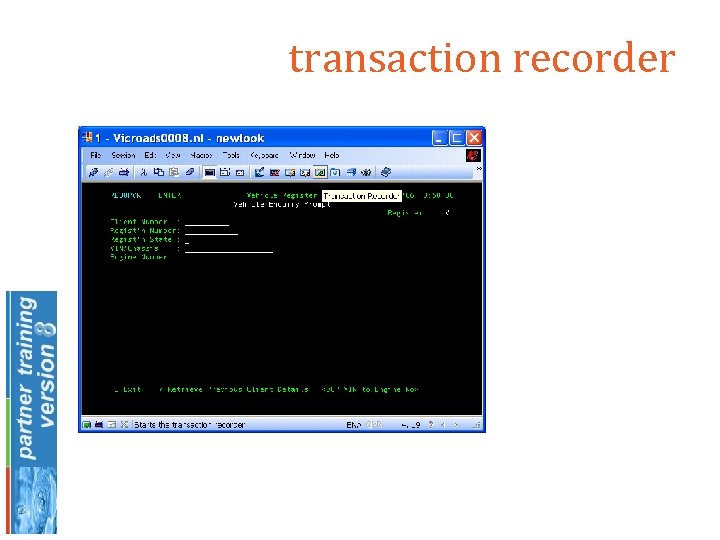 transaction recorder 