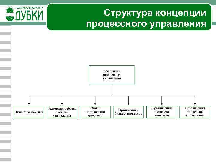 Структура концепции процессного управления 