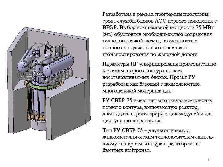 Разработана в рамках программы продления срока службы блоков АЭС первого поколения с ВВЭР. Выбор