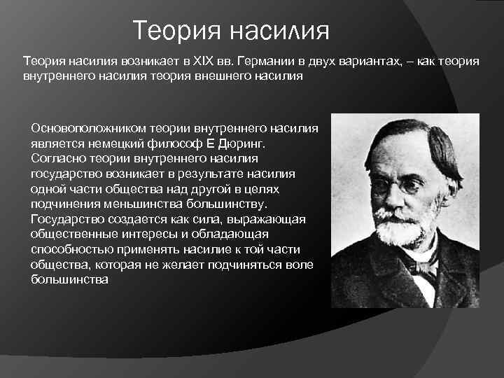 Презентация теория насилия