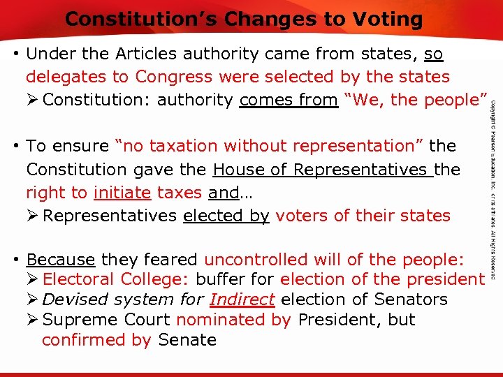 Constitution’s Changes to Voting TEKS 8 C: Calculate percent composition and empirical and molecular