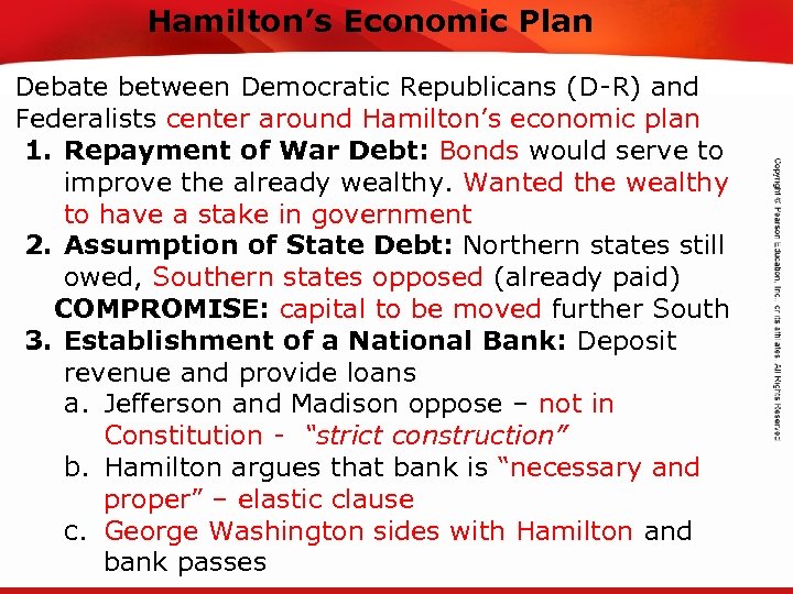 Hamilton’s Economic Plan TEKS 8 C: Calculate percent composition and empirical and molecular formulas.