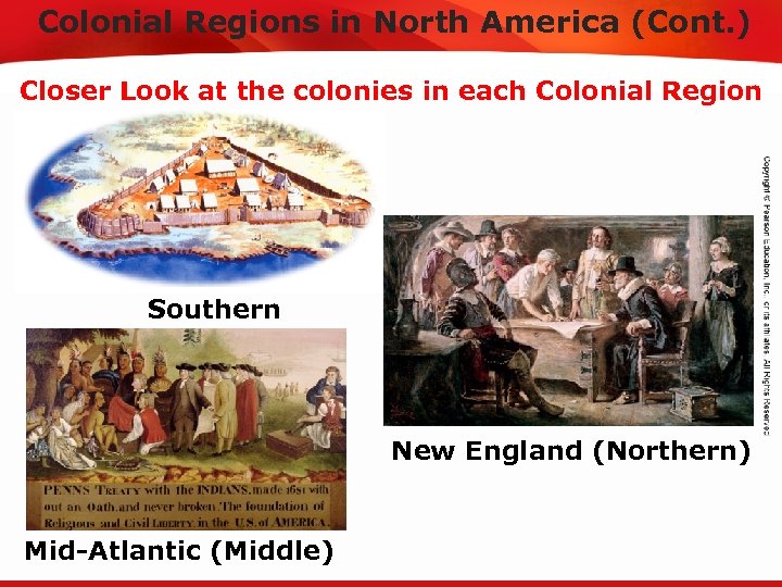 TEKS 8 C: Calculate percent composition and empirical Colonial Regions in Northand molecular formulas.