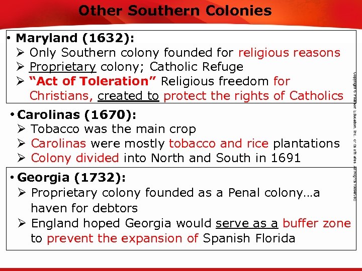 Other Southern Colonies TEKS 8 C: Calculate percent composition and empirical and molecular formulas.